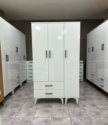 3 Kapaklı Eko Dolap Beyaz