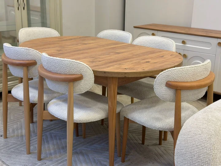 Oval Masa ve 6 Sandalye Takımı — görsel 5
